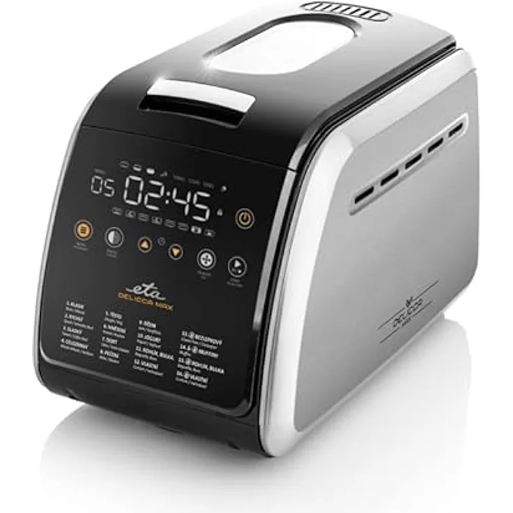 ETA Brotbackautomat Delicca II Max I Bis zu 1.5Kg Brotgewicht I 2 Knethaken I Vollautomatisch I 16 Programme I 850W I Brotbackmaschine – Bild 3