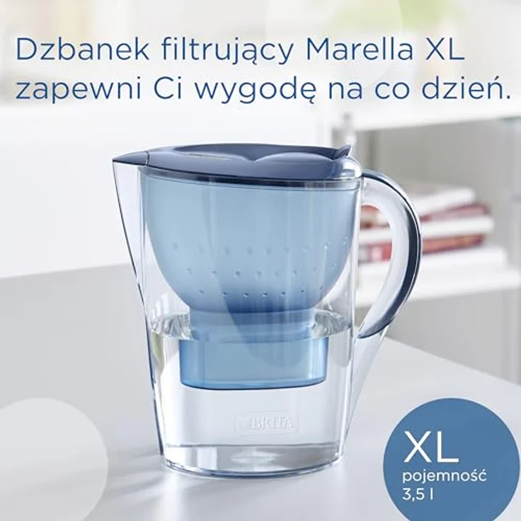 Brita Marella XL+1 Maxtra Pro PP Filterkanne, Blau, Polypropylen, 3,5 l, 150 l, Wasserfilter der Marke Brita – Bild 5
