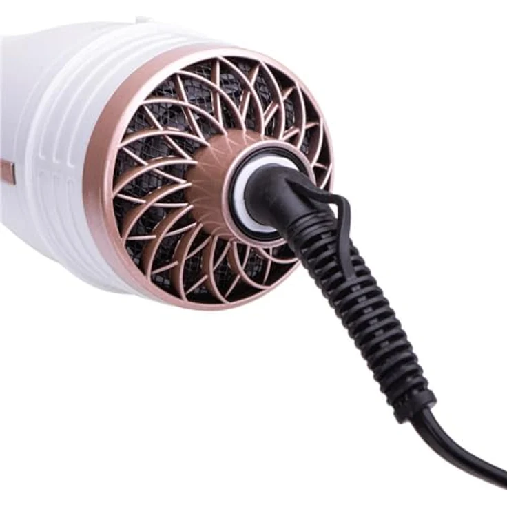 Adler AD 2027 5-in-1 Lockenstab, 2x Rundbürsten, 1x große Bürste, 1x Haartrockneraufsatz, 2 Stufen der Temperatureinstellung, Überhitzungsschutz, Drehbares 1,8 M Kabel, Perlweiß/Roségold – Bild 5