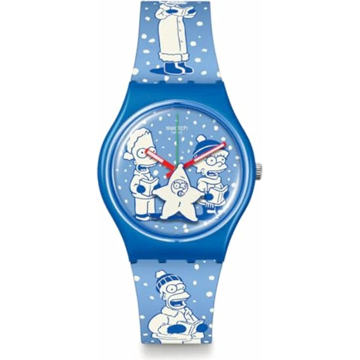 Swatch The Simpsons Gent SO28Z126 Tidings of Joy, Armband, gelb – Bild 1