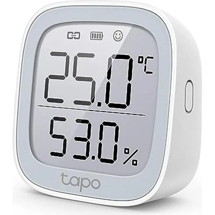 TP-Link Tapo T315 Smart Home Temperatur und Luftfeuchtigkeitsmesser,digitales Thermo-Hygrometer Innen, Raumthermometer mit 2.7'' E-Ink Display, Hochpräzisionssensor, Hub erforderlich
