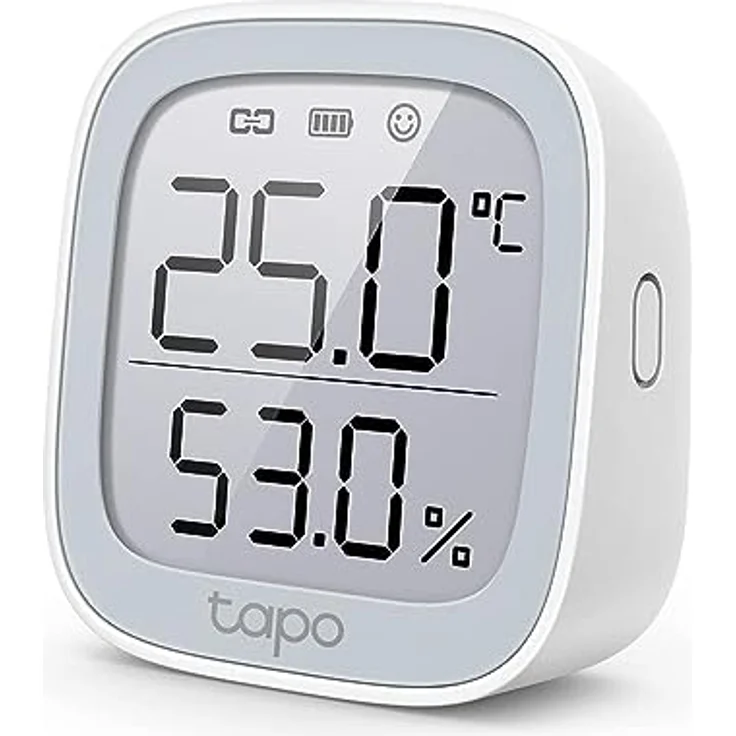 TP-Link Tapo T315 Smart Home Temperatur und Luftfeuchtigkeitsmesser,digitales Thermo-Hygrometer Innen, Raumthermometer mit 2.7'' E-Ink Display, Hochpräzisionssensor, Hub erforderlich – Bild 1