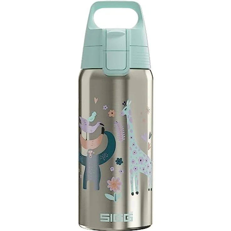 SIGG - Isolierte Trinkflasche Kinder - Shield Therm Kids - Für kohlensäurehaltige Getränke geeignet - Auslaufsicher - Spülmaschinenfest - BPA-frei - 90% recycelter Edelstahl - 0,5L – Bild 1