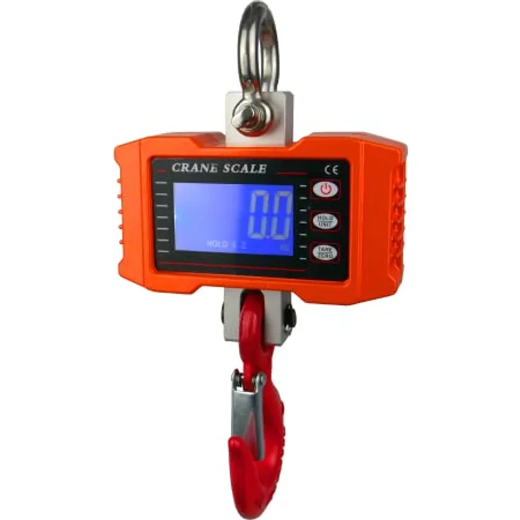 HDWR wagPRO-H500P Hakenwaage, 500 kg, Fernbedienung, hängende Waage, Display Pause, Waage Tara, Digitales LCD-Display, HDWR wagPRO-H500P