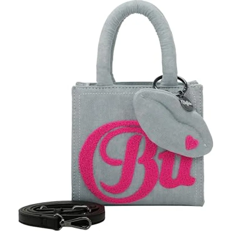 Buffalo Boxy21 Mini Bag Handtasche, 17.5 cm, pink, 30% Polyester und 70% Baumwolle