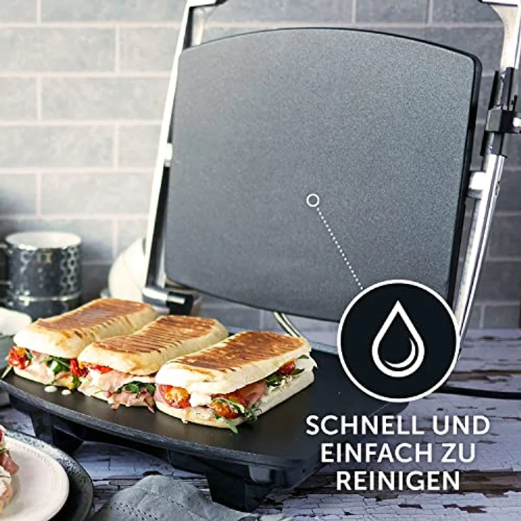Breville VST026X VST026 Panini-Presse, Edelstahl, Platin – Bild 6