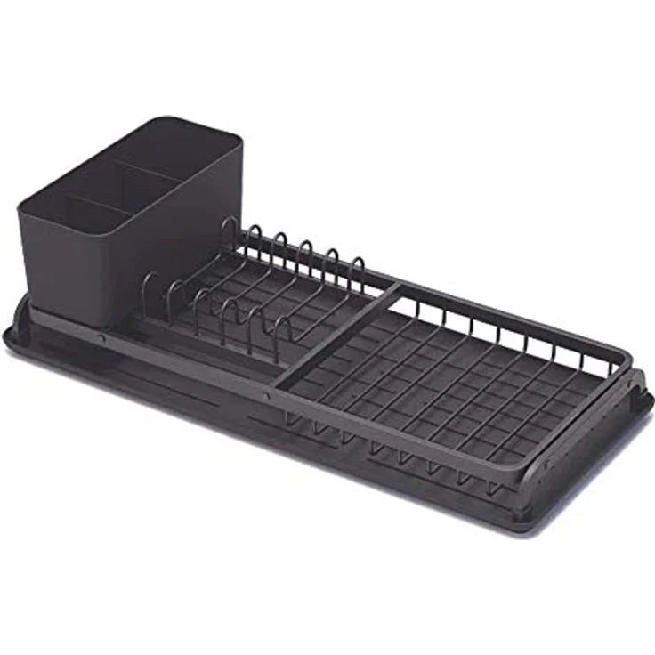 Brabantia Compact Abtropfgestell, Stahl, dark grau, 46.3 x 20 x 12,6 cm – Bild 2