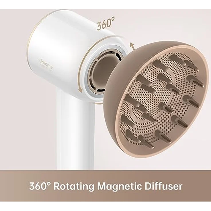 Dreame Hair Glory and Gleam Diffusor-Aufsatz für Haartrockner (Modell-AHDA01), fortschrittliche Ionen-Technologie, optimierter Luftstrom, ergonomisches Design, hitze- und temperaturbeständig – Bild 2