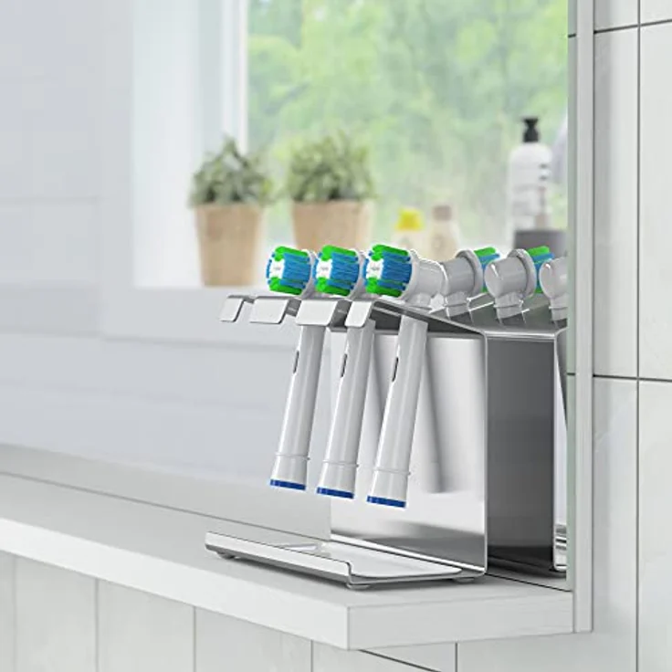 WIETRE 3er Edelstahl Aufsteckbürsten-Halter für Oral-B, iO, Philips – Bild 7