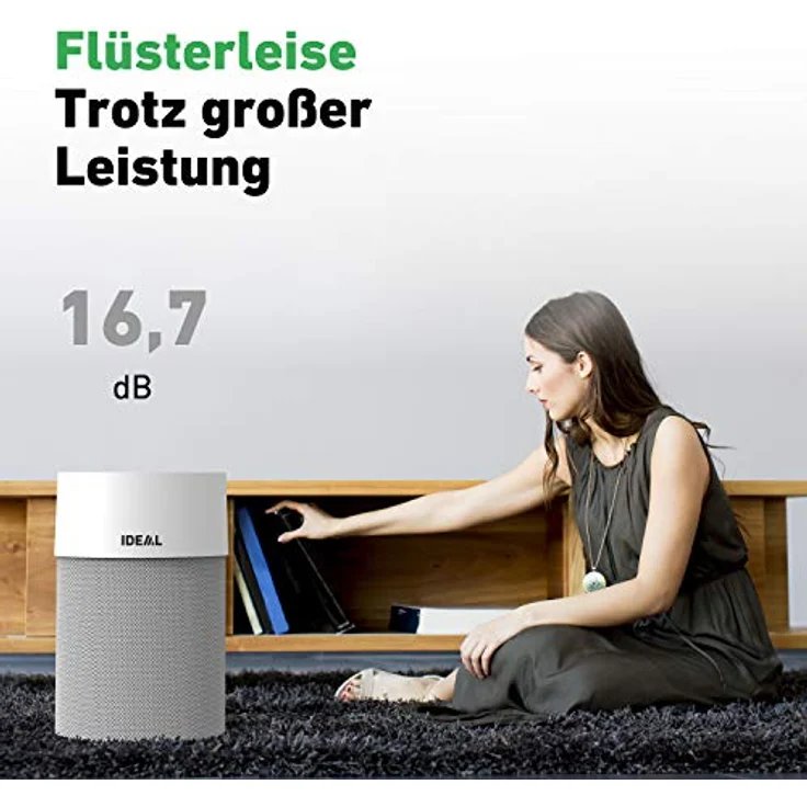 IDEAL Luftreiniger AP40 PRO bis 50m² | Made in Germany | HEPA Filter und Aktivkohlefilter, CADR 434 m³-h, 99,99% Filterleistung (Feinstaub, Allergene, Pollen, Bakterien, Zigarettenrauch) – Bild 4