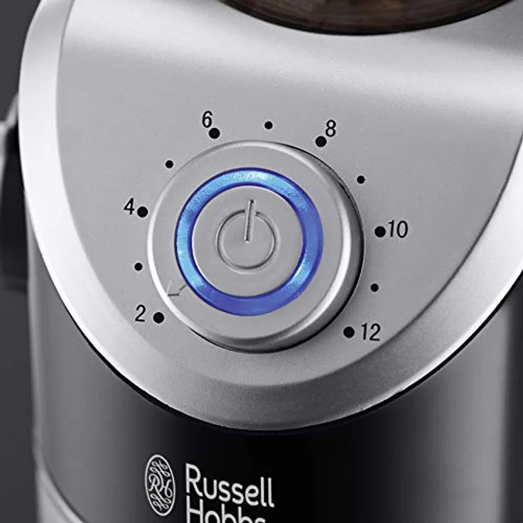 Russell Hobbs Kaffeemühle [Elektrisch mit Scheibenmahlwerk] Classics (variable Mahlgradeinstellungen pulverfein bis grob für Kaffeebohnen, Nüsse, Gewürze, Getreide, 100 g Fassungsvermögen) 23120-56 – Bild 5
