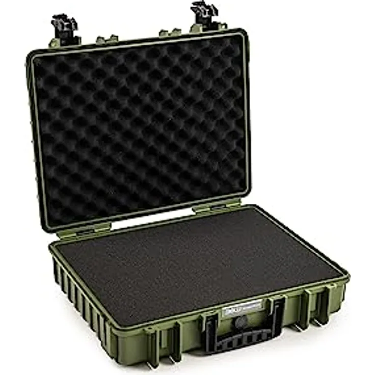 B&W International B&W Transportkoffer Outdoor - Typ 6040 Bronze-Grün - wasserdicht nach IP67 Zertifizierung, staubdicht, bruchsicher und unverwüstlich