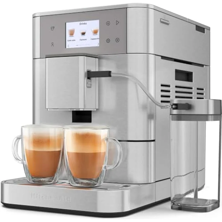 KitchenAid Kaffeevollautomat 5KES8557ESX, Kaffeemaschine mit 20 voreingestellten Rezepten, Edelstahl – Bild 1