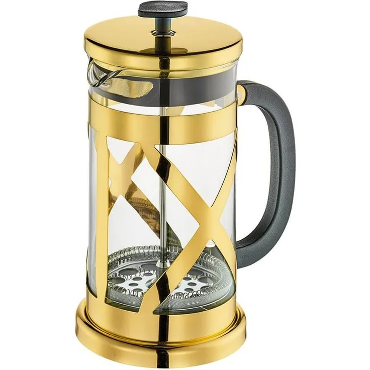 Cilio Kaffeebereiter Gloria Oro 8 Tassen, Edelstahl rostfrei / Borosilikatglas, auch für Tee geeignet