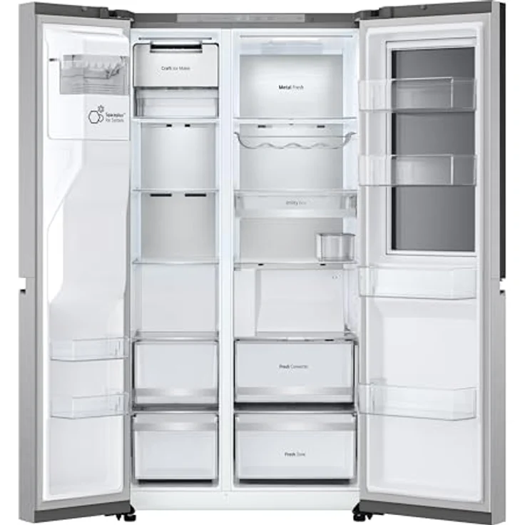 LG GSXE90MBDD Kühl-Gefrier-Kombination, Side-by-Side, 628 Liter, Metal Sorbet, Smart Inverter Compressor®, Door-in-Door® – Bild 13