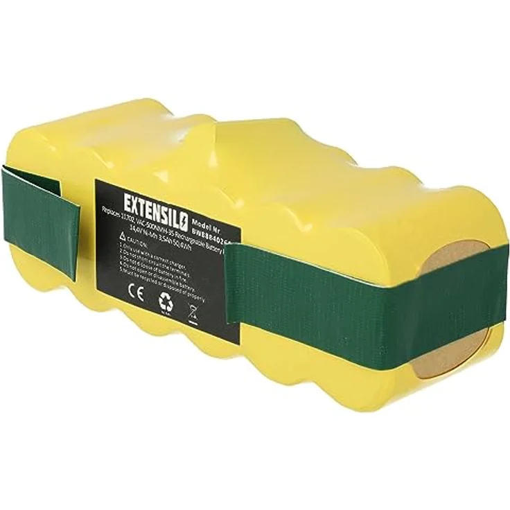 EXTENSILO Akku kompatibel mit iRobot Roomba 886, 870, 880, 872, 871, 882, 866, 876, 900, 882E, 960, 3500 mAh, 14,4 V, NiMH, wiederaufladbar – Bild 3