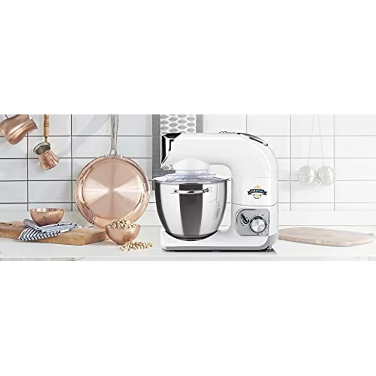 ETA Gratus Max III Küchenmaschine I Vollmetall I XXL Zubehör Paket I 5.5 Liter Schüssel I 1200 Watt Knetmaschine I Rührmaschine – Bild 3