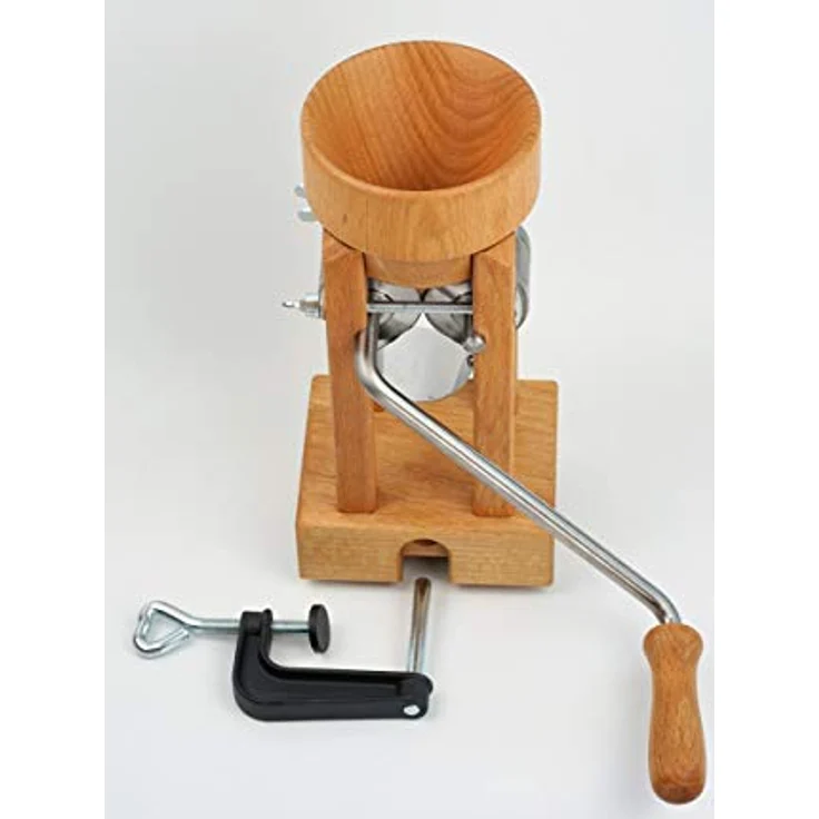Eschenfelder Korn-Quetsche Tischmodell Holztrichter, Holz, 20 – Bild 3