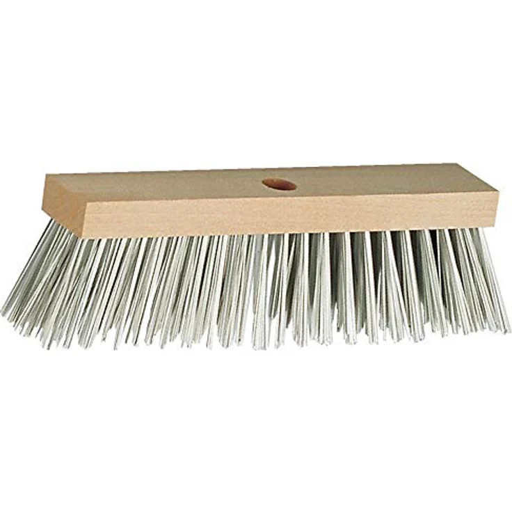Osborn 1102016 Stahldrahtbesen, 300 mm Breite, Holzgriff für 24 mm Stieldurchmesser