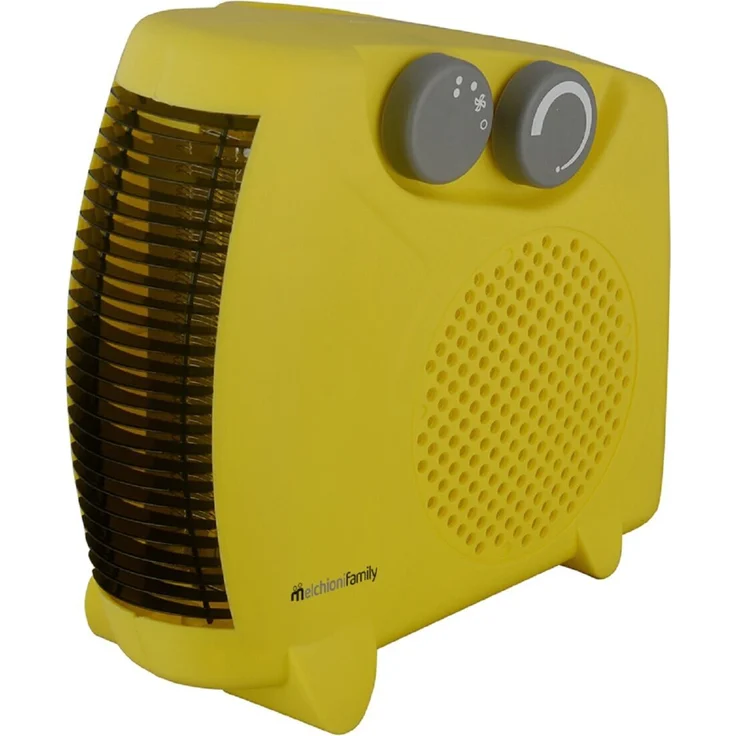 Melchioni Heizlüfter HOTTY PLUS Mit 1000W/2000W Heizstufen und Kaltluftfunktion für jedes Klima, Weiß