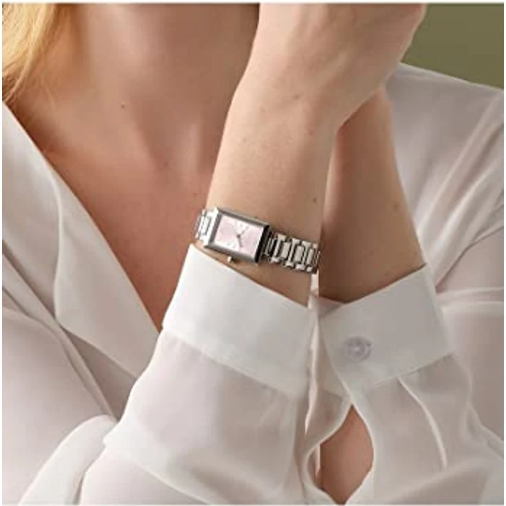 Jette Armbanduhr Damenuhr Silber (Analoguhr, 20 mm) – Bild 5