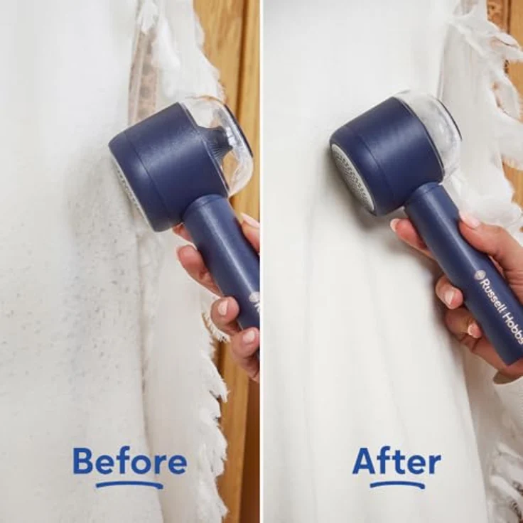 RUSSELL HOBBS Revive Fabric Shaver 27660-56, kabelloser Fusselrasierer mit 90 Minuten Betriebsdauer, inklusive USB-C-Ladekabel und Reinigungsbürste – Bild 7