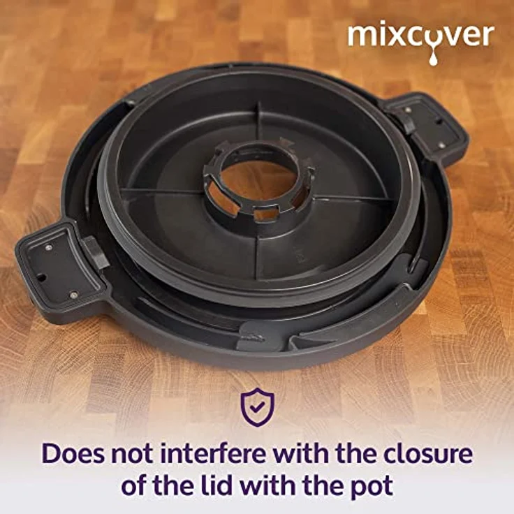 mixcover Deckelhalter kompatibel mit Monsieur Cuisine Connect und Monsieur Cuisine Smart Deckel, Tropfschutz zum Aufstellen und Abtropfen, Zubehör für Monsieur Cuisine Connect Monsieur Cuisine Smart – Bild 5