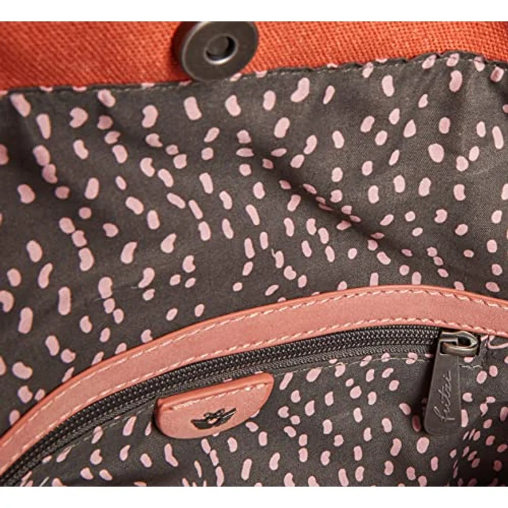 Fritzi aus Preußen Izzy Canvas Shopper Tasche, 45 cm, 100% Baumwolle, orange, fruchtige Farbe – Bild 3