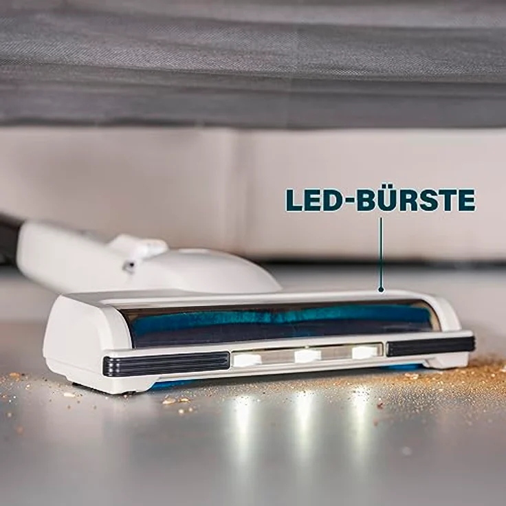 Princess Silent Storm – Hohe Saugleistung – Hygienische Behälterentleerung – 30 min kabellos reinigen – Motorisierte Bürste mit LED-Licht – Parkmodus – Handstaubsauger-Modus – Mit Zubehör – 39380 – Bild 4