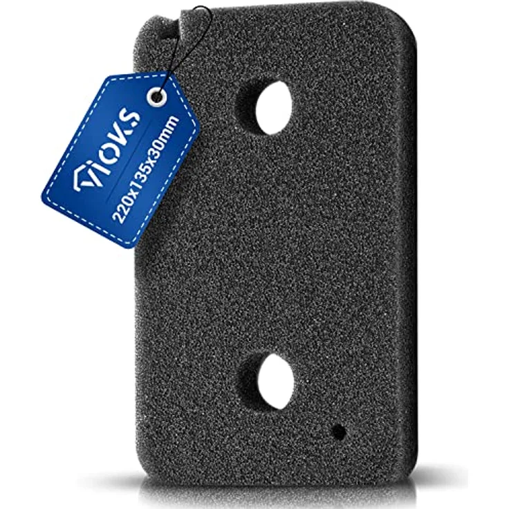 VIOKS Sockelfilter 220x135x30 mm, Ersatz für Miele 9499230 Trocknerfilter, hochwertiger Schaumstofffilter für Wärmepumpentrockner