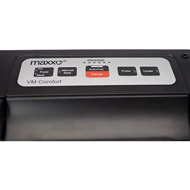 Maxxo VM Comfort Professioneller Vakuumierer mit Cutter, 12 l/min, 700 mbar Folienschweißgerät für Lebensmittel, Edelstahl Schweissgerät, inox – Bild 2
