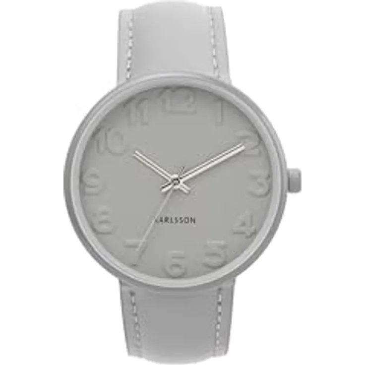 Karlsson Watch KA5905GY, Damen Armbanduhr mit Faltriemenverschluss, grau