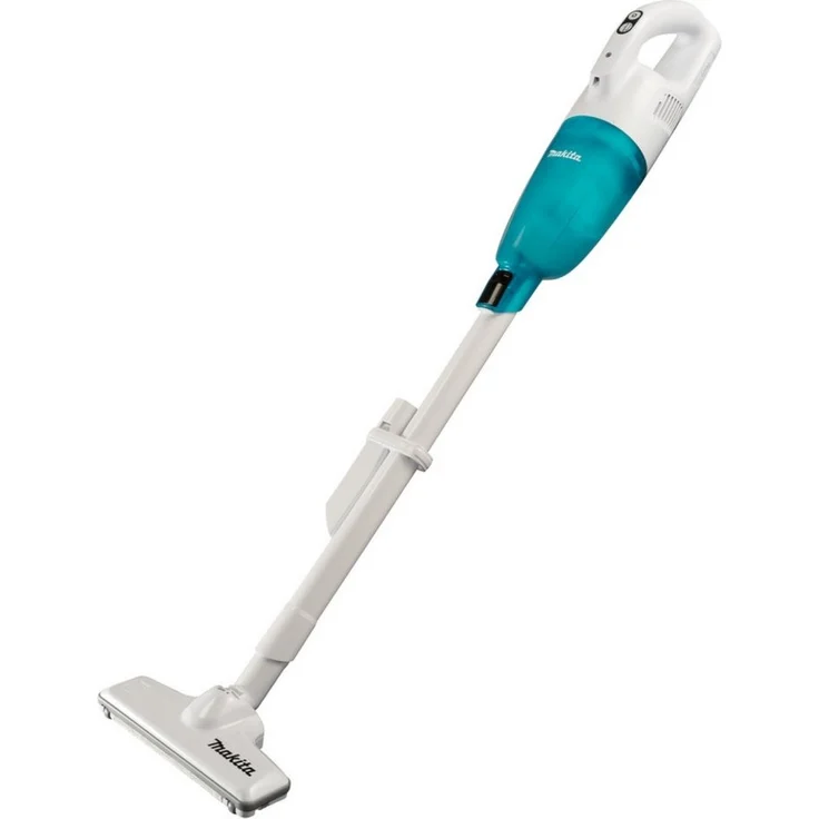 Makita Akku-Handstaubsauger Makita CL117FDX1 Akku-Staubsauger für Werkstätten, Beutel- oder beutelloser Staubfangbehälter, Kompakter Akku-Staubsauger mit hoher Saugkraft, blau