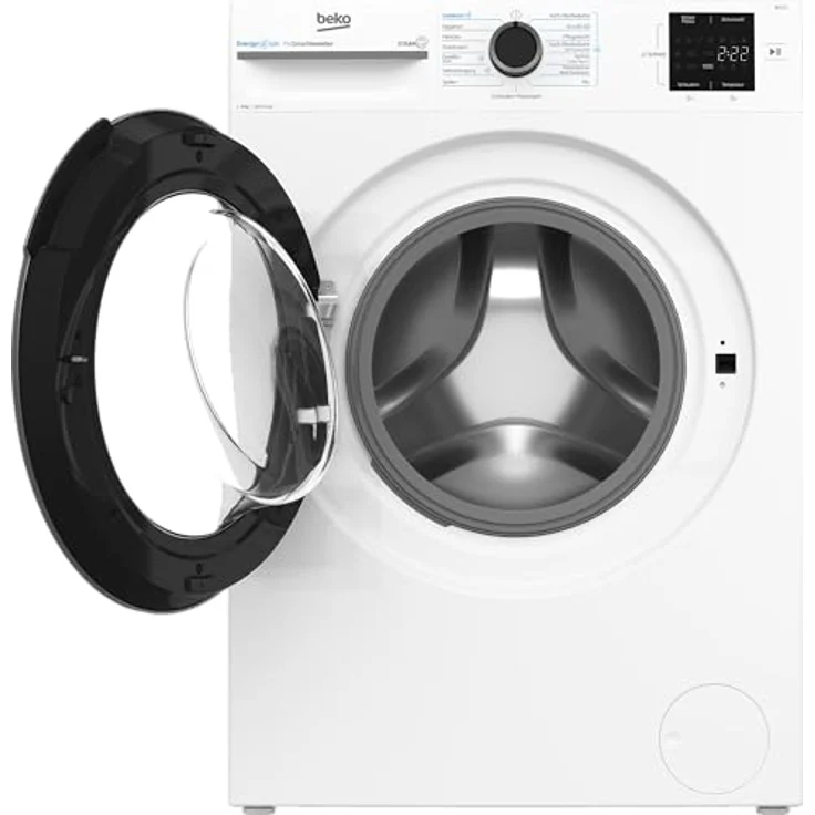 Beko BM3WFU4841W1 Waschmaschine, 8 kg, Frontlader, 1400 U/min, SteamCure Dampffunktion, allergikergeeignet, Weiß – Bild 2