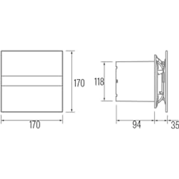 Cata | Extractor Baño | Modell – 120 g | Extraktor de Baño Serie und Glas | Bajo Verbrauch | Ventilador Extractores de aire High Eficiencia Energética | Extractor Baño – Bild 12