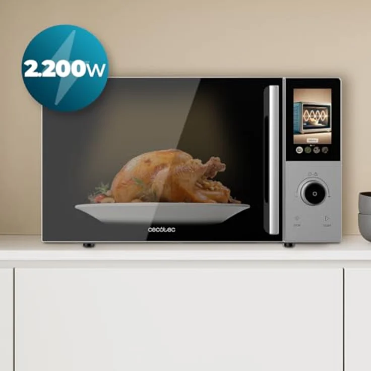 Cecotec Mikrowelle Convection 2500 Touch, 25 Liter, 900 W, mit Grillfunktion und Touch-Bedienung – Bild 7