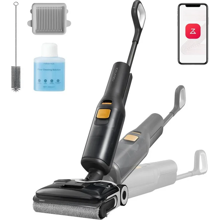 Roborock F25 XT Nass-Trocken-Akkusauger, 20.000 Pa Saugleistung, Zero Tangle, 90°C Heißluft-Schnelltrocknung, elektrischer Mopp, WLAN