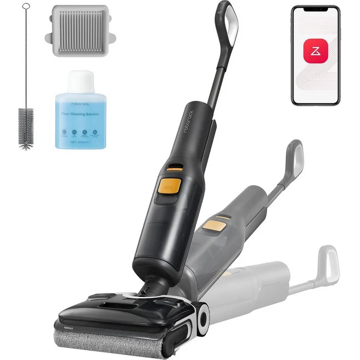 Roborock F25 XT Nass-Trocken-Akkusauger, 20.000 Pa Saugleistung, Zero Tangle, 90°C Heißluft-Schnelltrocknung, elektrischer Mopp, WLAN