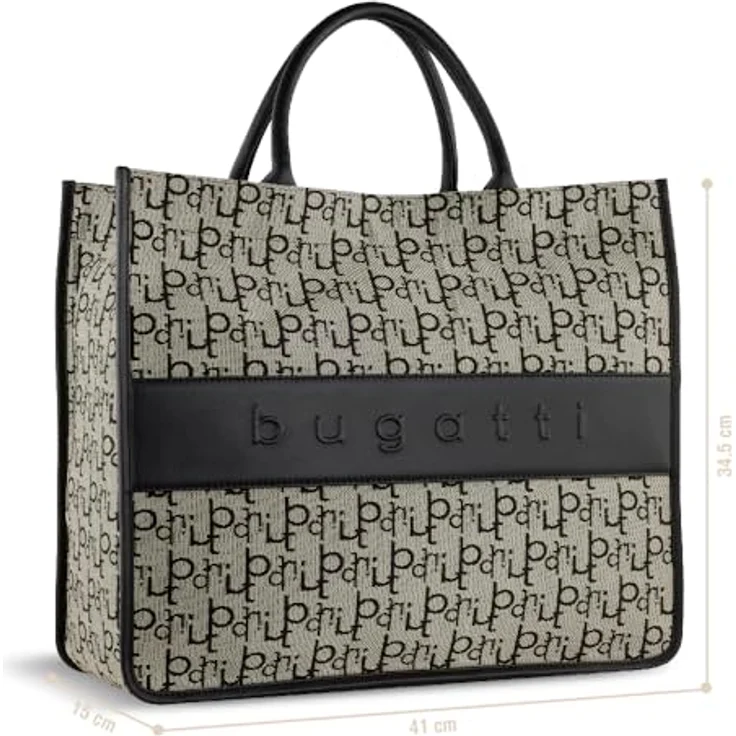 bugatti Shopper Elea - Shopper 41 cm (black) - Geräumiger Shopper mit 21 Litern Volumen und elegantem Design – Bild 2