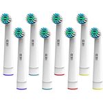 8 Stück Aufsteckbürsten kompatibel mit vielen Nevadent Zahnbürsten Ersatzbürsten Bürstenköpfe (siehe Produktbeschreibung) von ONEBUY24