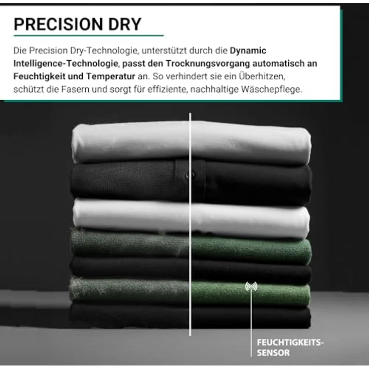 Bauknecht BTSW 86B WB Wärmepumpentrockner, 8 kg, 15 Programme, Dynamic Intelligence, Precision Dry, HomeWhiz App, Weiß – Bild 3