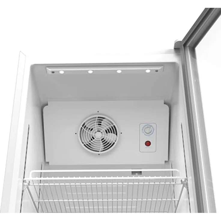 SCHOEPF GKS350 Getränkekühlschrank, Umluft-Kühlung, 347 l, 5 verstellbare Drahtablagen, 194,5 cm Höhe, Weiß – Bild 2