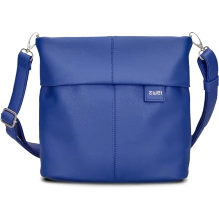 Zwei Mademoiselle.M Schultertasche 25 cm, blau, 100% Polyurethan, kompakt und stilvoll – Bild 3
