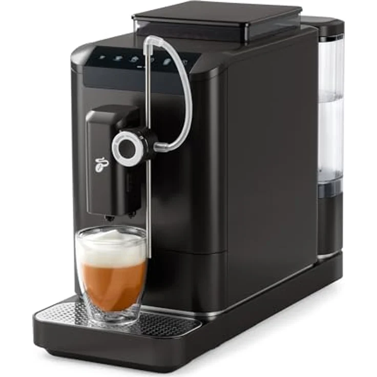 Tchibo Kaffeevollautomat Esperto2 Milk mit One-Touch Milchfunktion und 2-Tassen-Funktion für Espresso, Caffè Crema, Capuccino und Milchschaum, Granite Black – Bild 1