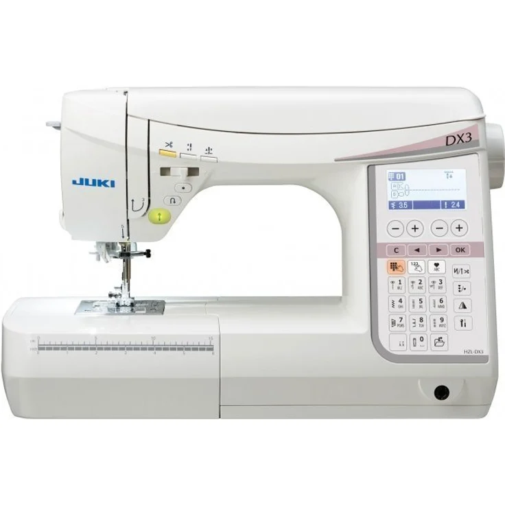 Juki HZL-DX3, Nähmaschine mit 158 Programmen, automatischem Nadeleinfädler und einstellbarer Startgeschwindigkeit
