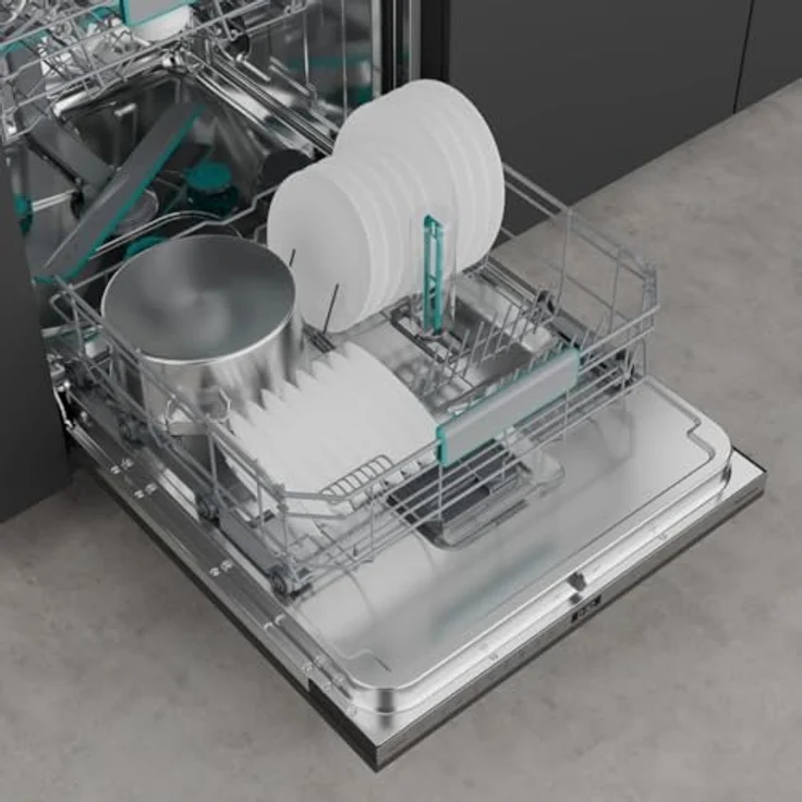 Hisense Hi6 Vollintegrierbarer Geschirrspüler, 60 cm, für 16 Maßgedecke, A-10% Energieeffizienz, Auto Dry, Edelstahl – Bild 8