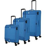 Travelite Rügen 4W Trolley-Set L/M/S Medium Blue - Viel Stauraum und schickes Design