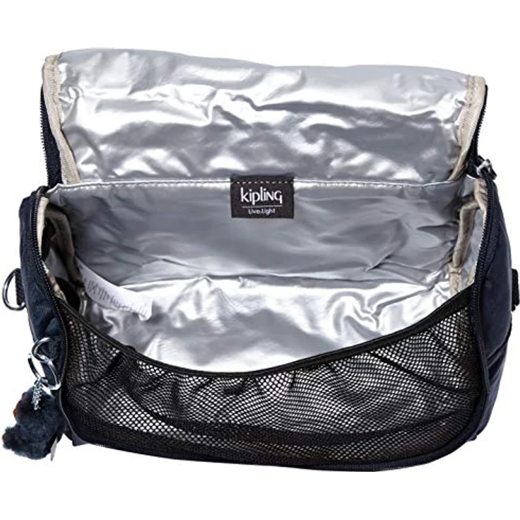 Kipling NEW KICHIROU Lunchtas - True Blue Tonal, Isoliertes Hauptfach, leicht abwischbar, mit Trolley-Band – Bild 5