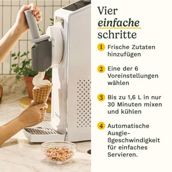 Cuisinart Frost Fusion 6-in-1-Eiscreme- und Slushie-Maschine mit leistungsstarker Kühltechnik und transparentem Deckel, einfach zu reinigen – Bild 4