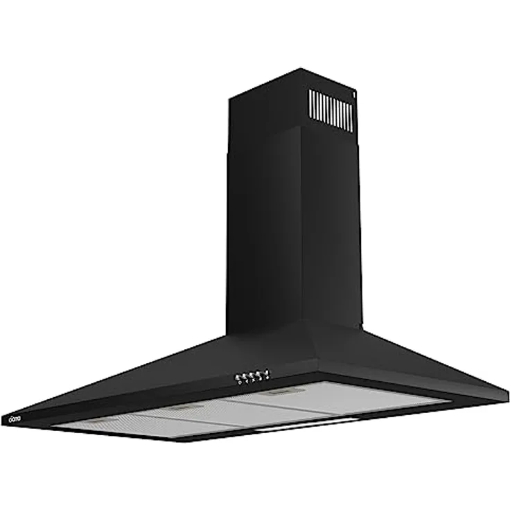 CIARRA Dunstabzugshaube Schwarz 90 cm Pyramide,CAB9201A